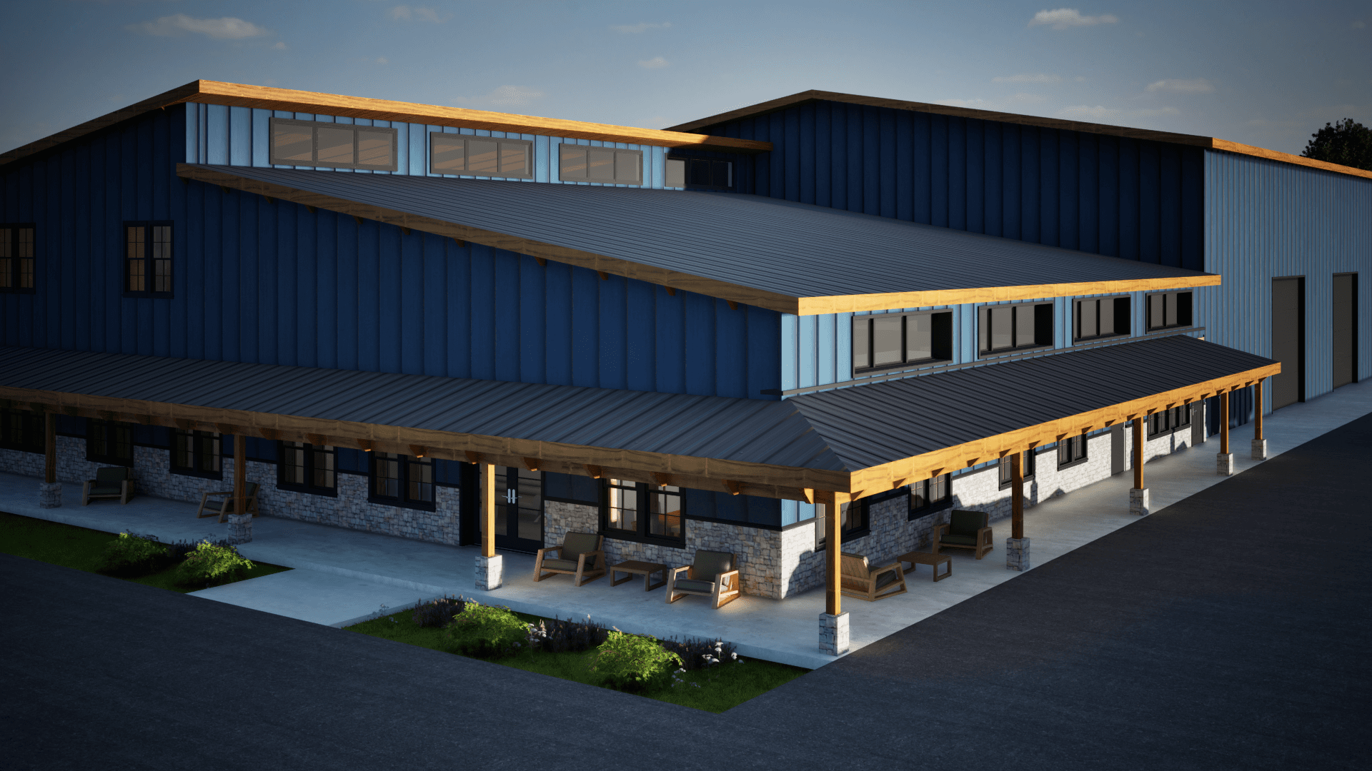 Exterior rendering of 12319 Broadway in Alden, NY